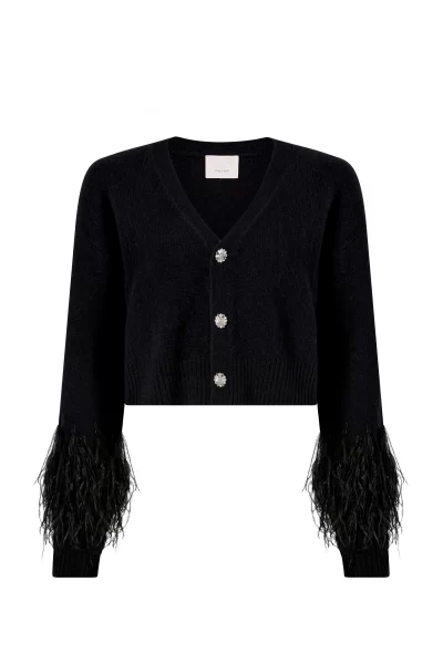BRIA FEATHER CARDIGAN - Image 5