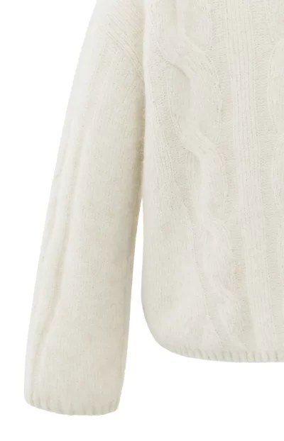 Wendy cable knit sweater in ivory - Image 2