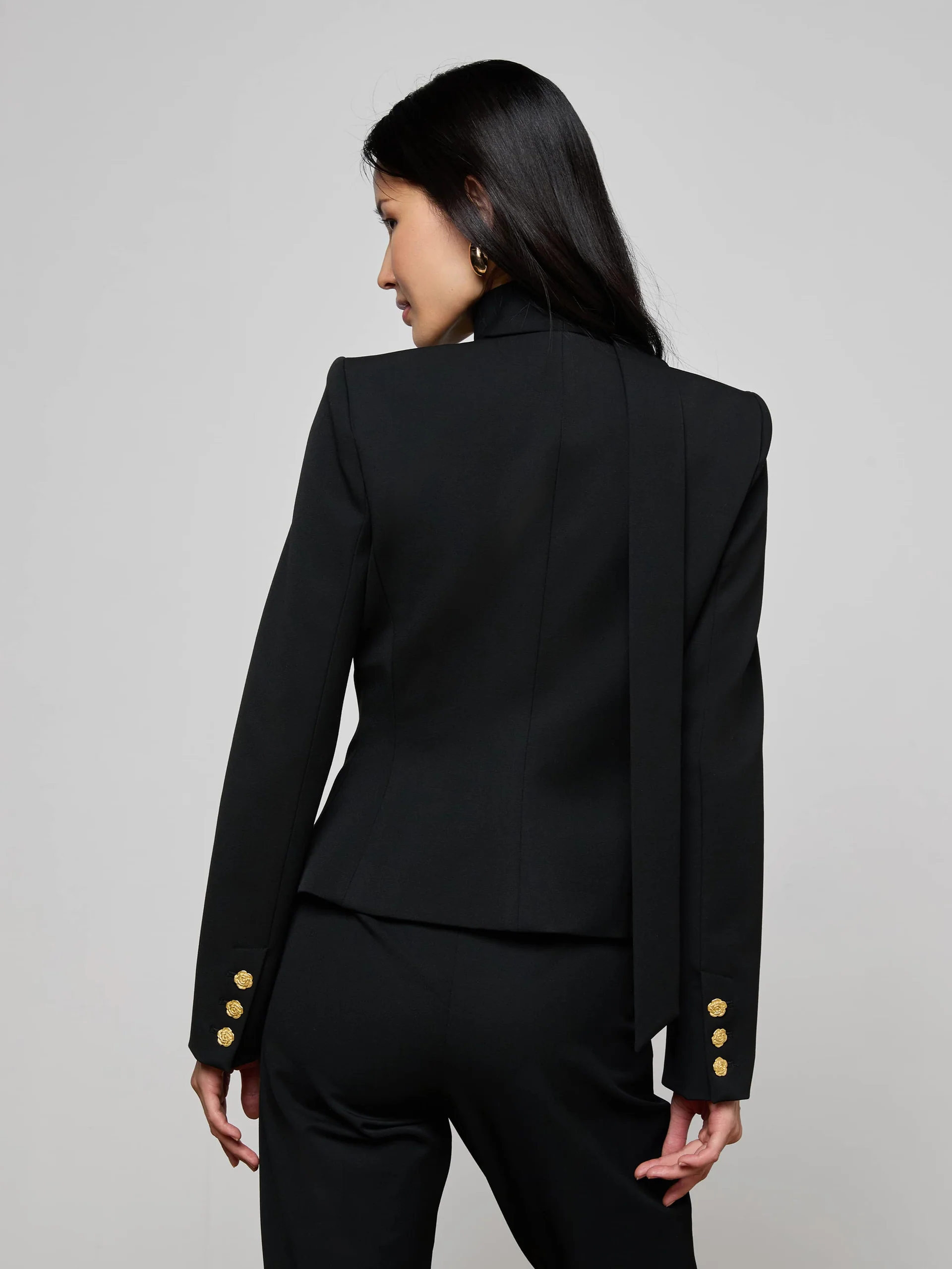 Romy Tie Neck Blazer - Image 4