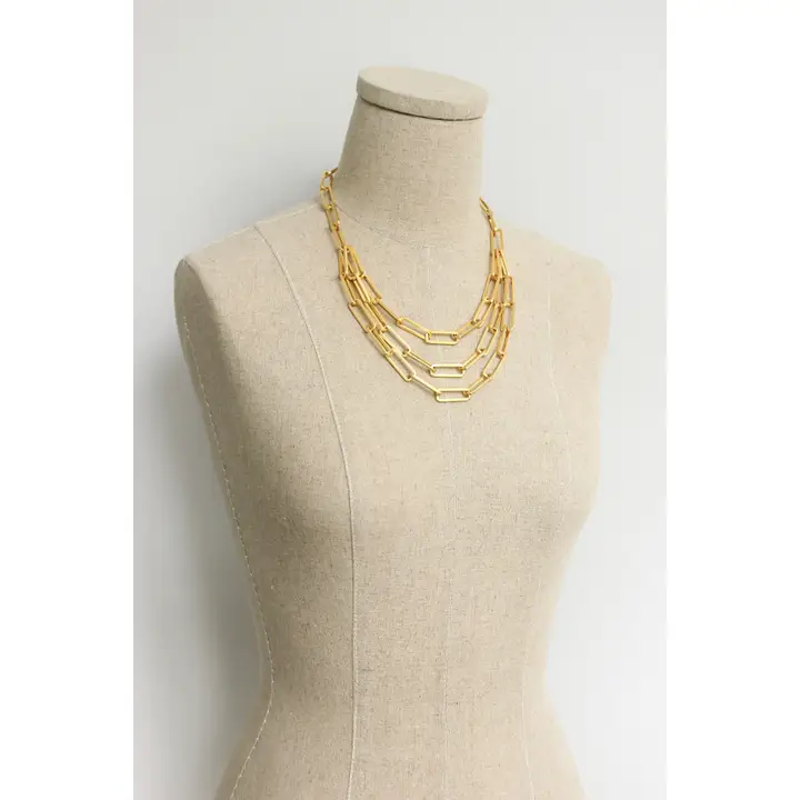 Nikki Paper Clip Necklace - Image 5