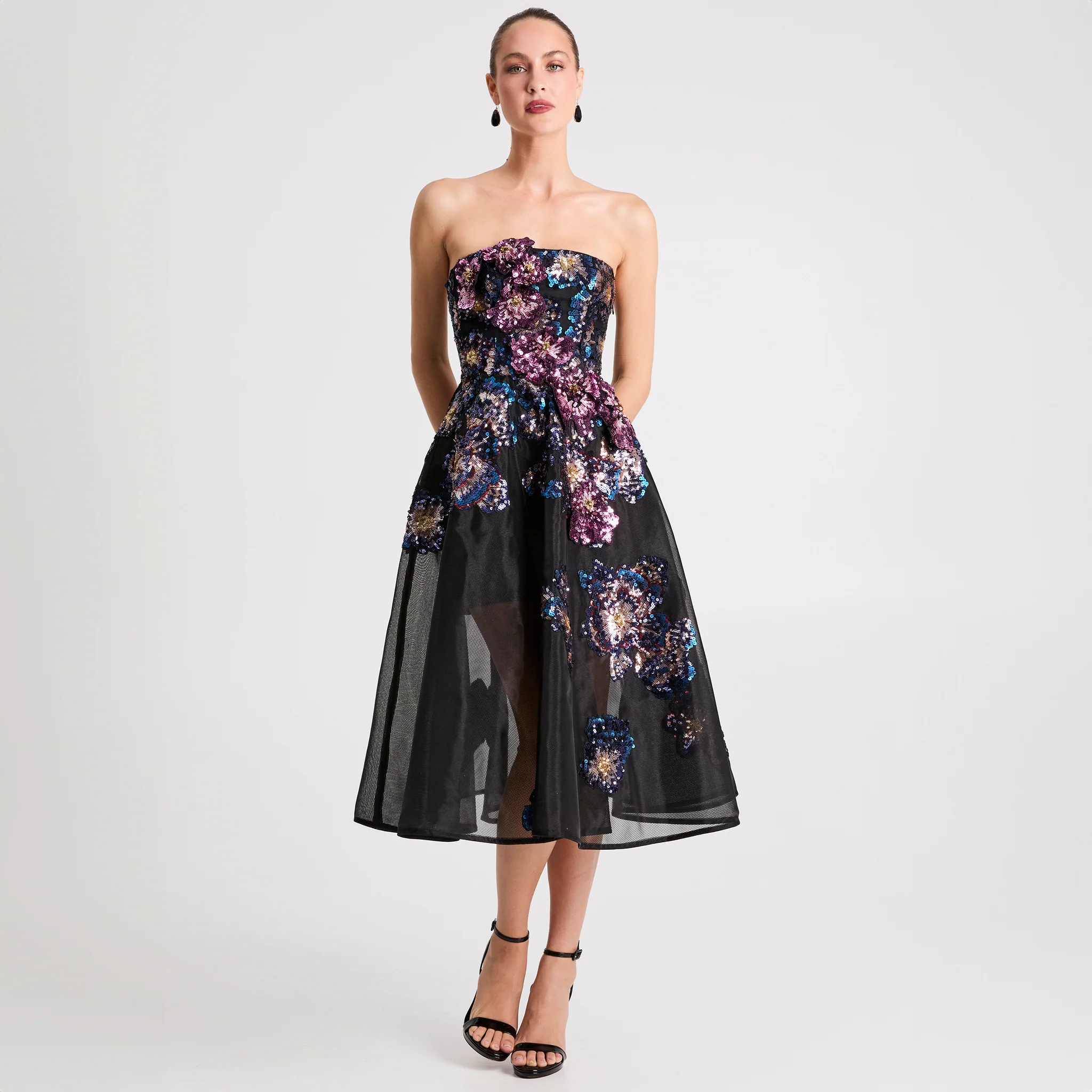 Valeria 3D Midi Dress - Image 4