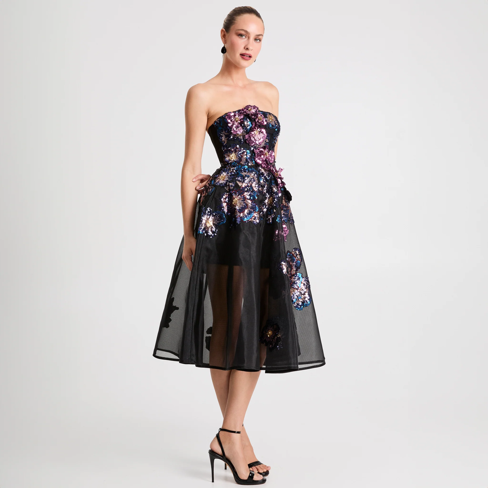 Valeria 3D Midi Dress - Image 3