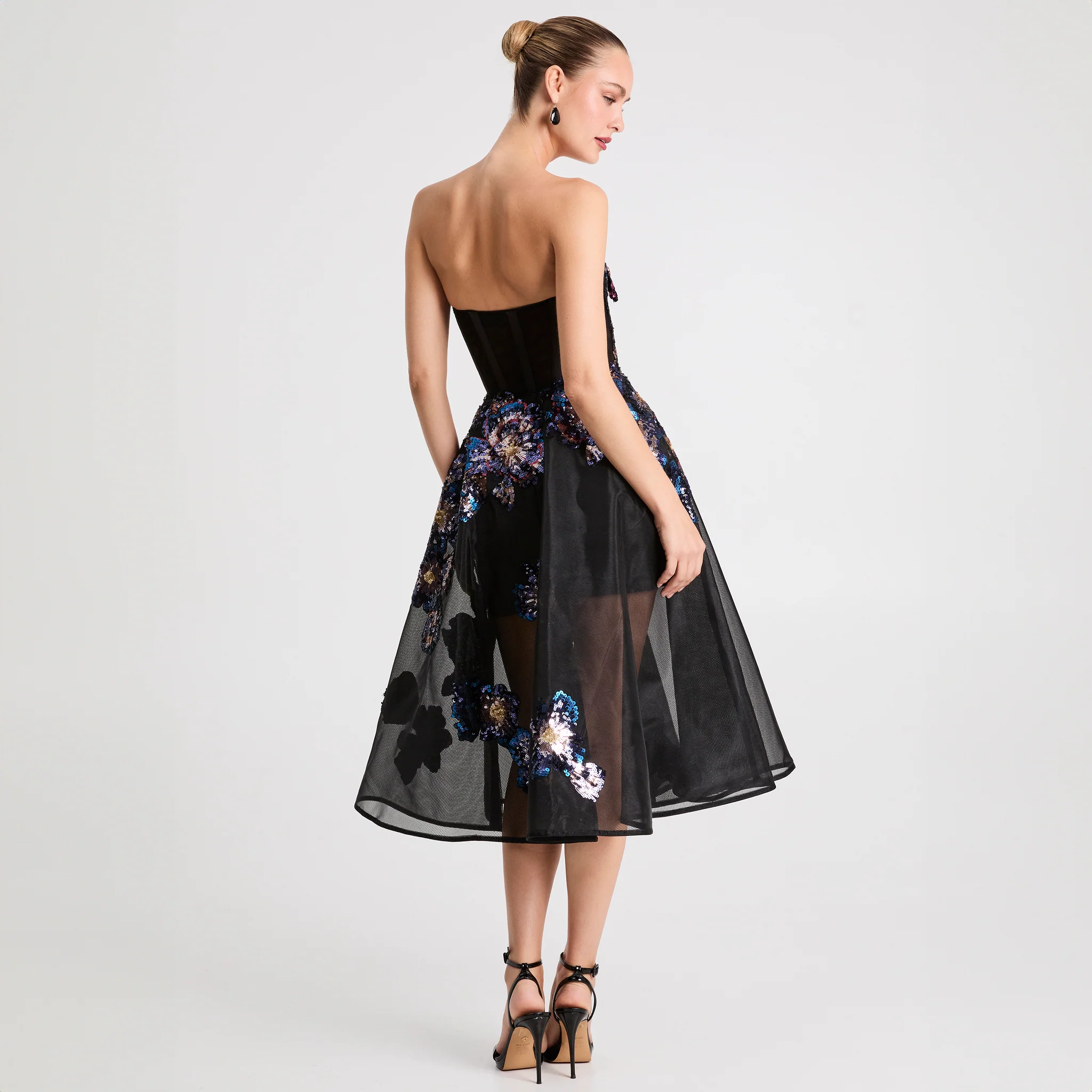 Valeria 3D Midi Dress - Image 2