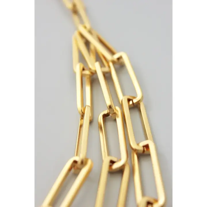 Nikki Paper Clip Necklace - Image 4