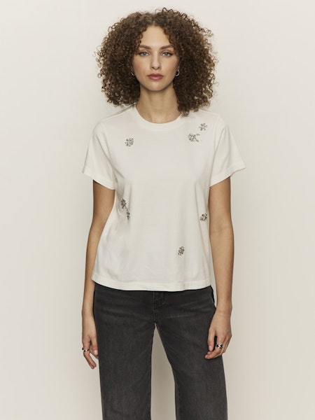 Embellished white tee - Image 3