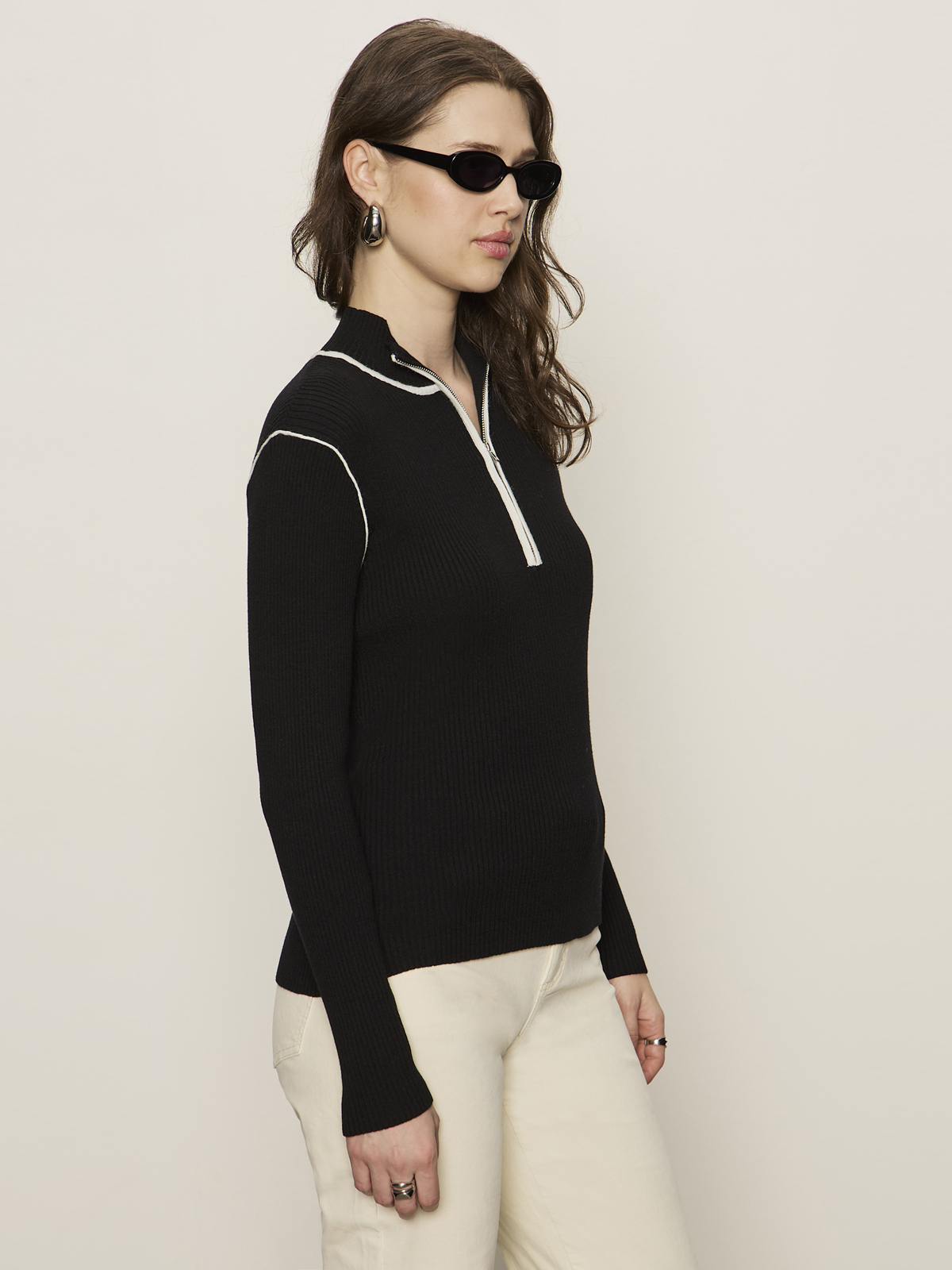 Sporty Zip Up Sweater - coming soon - Image 3