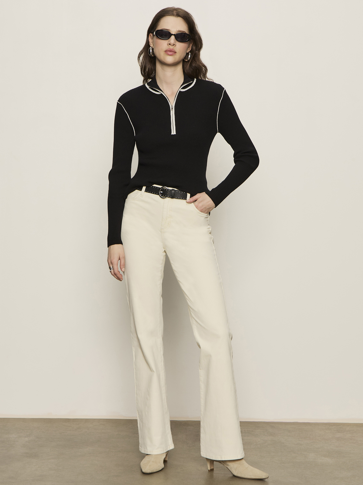 Sporty Zip Up Sweater - coming soon - Image 2