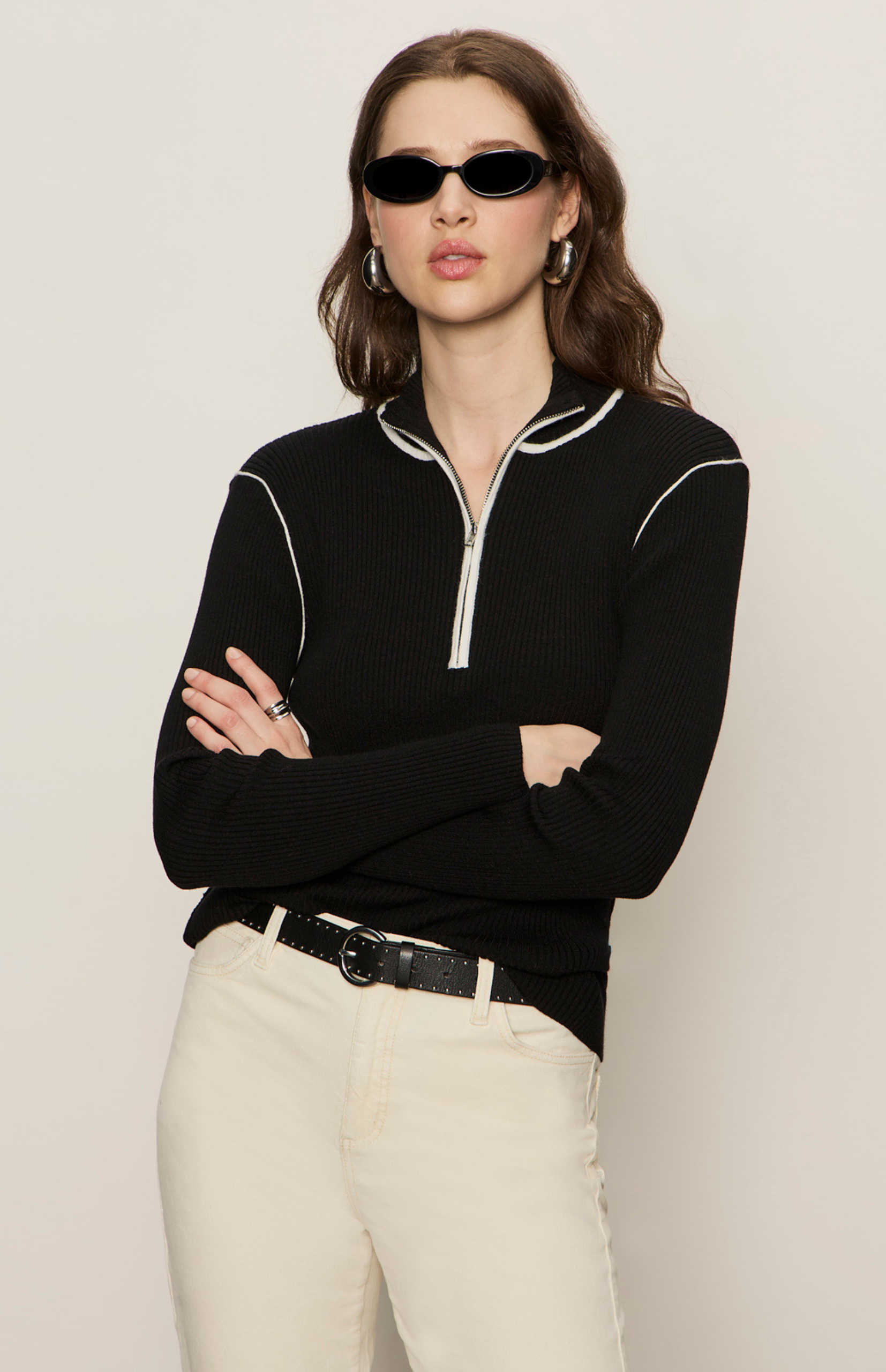 Sporty Zip Up Sweater - coming soon