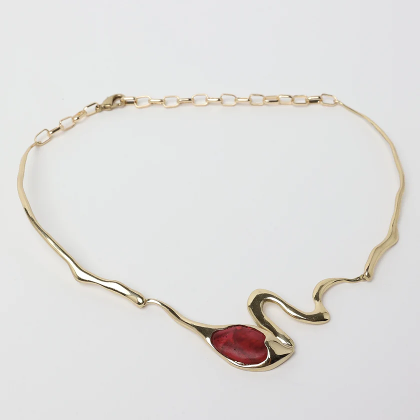 Josefa Necklace in red - Image 2