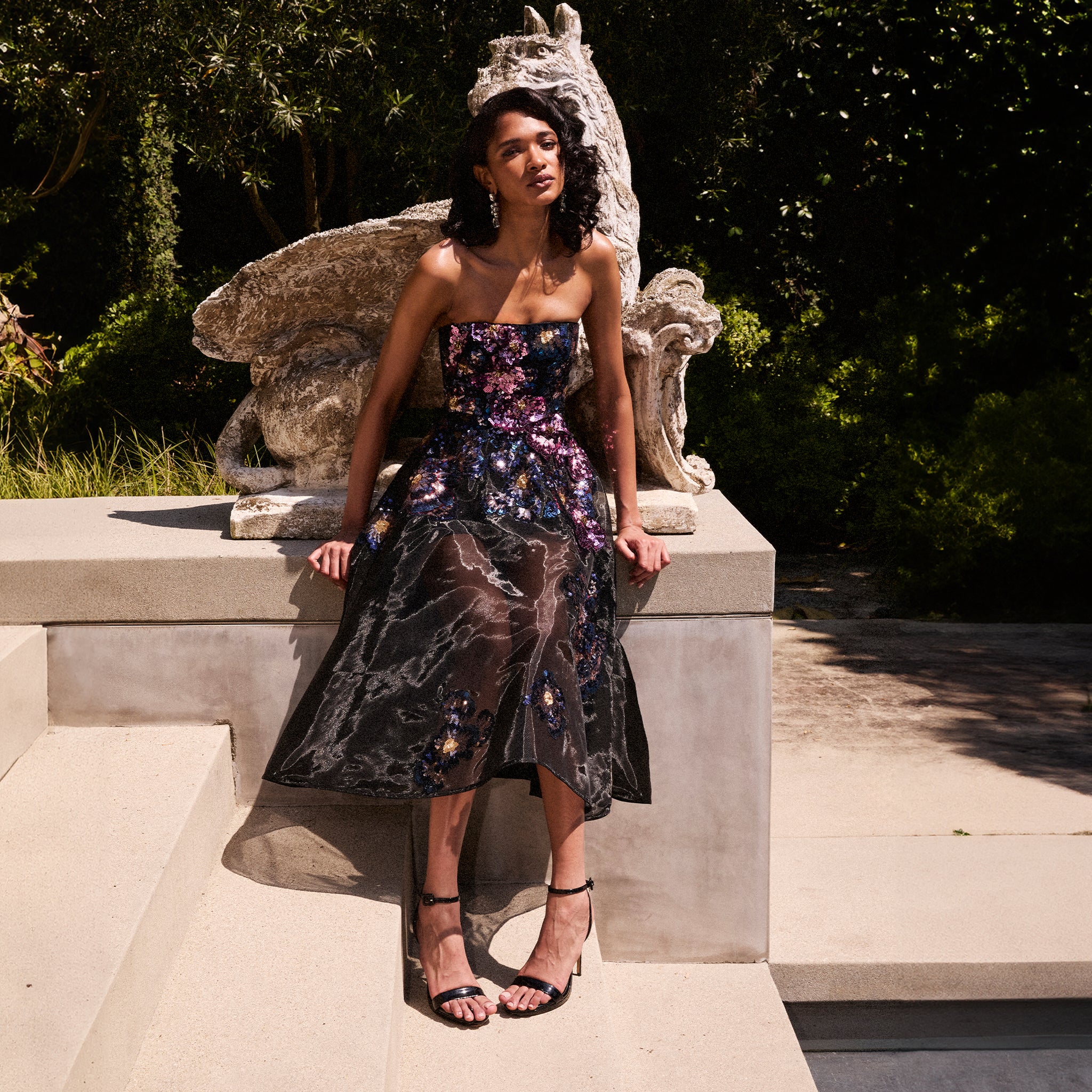 Valeria 3D Midi Dress - Image 5