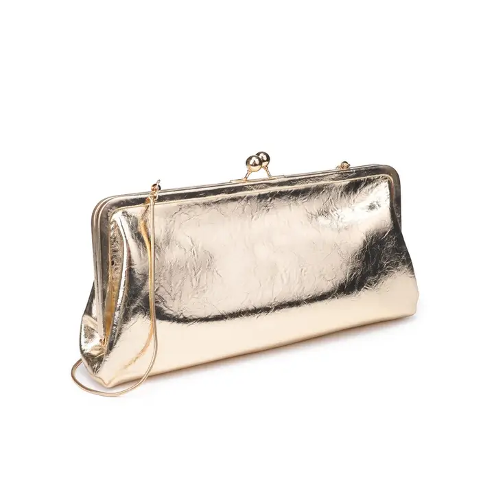 Isabella Clutch in gold - Image 3