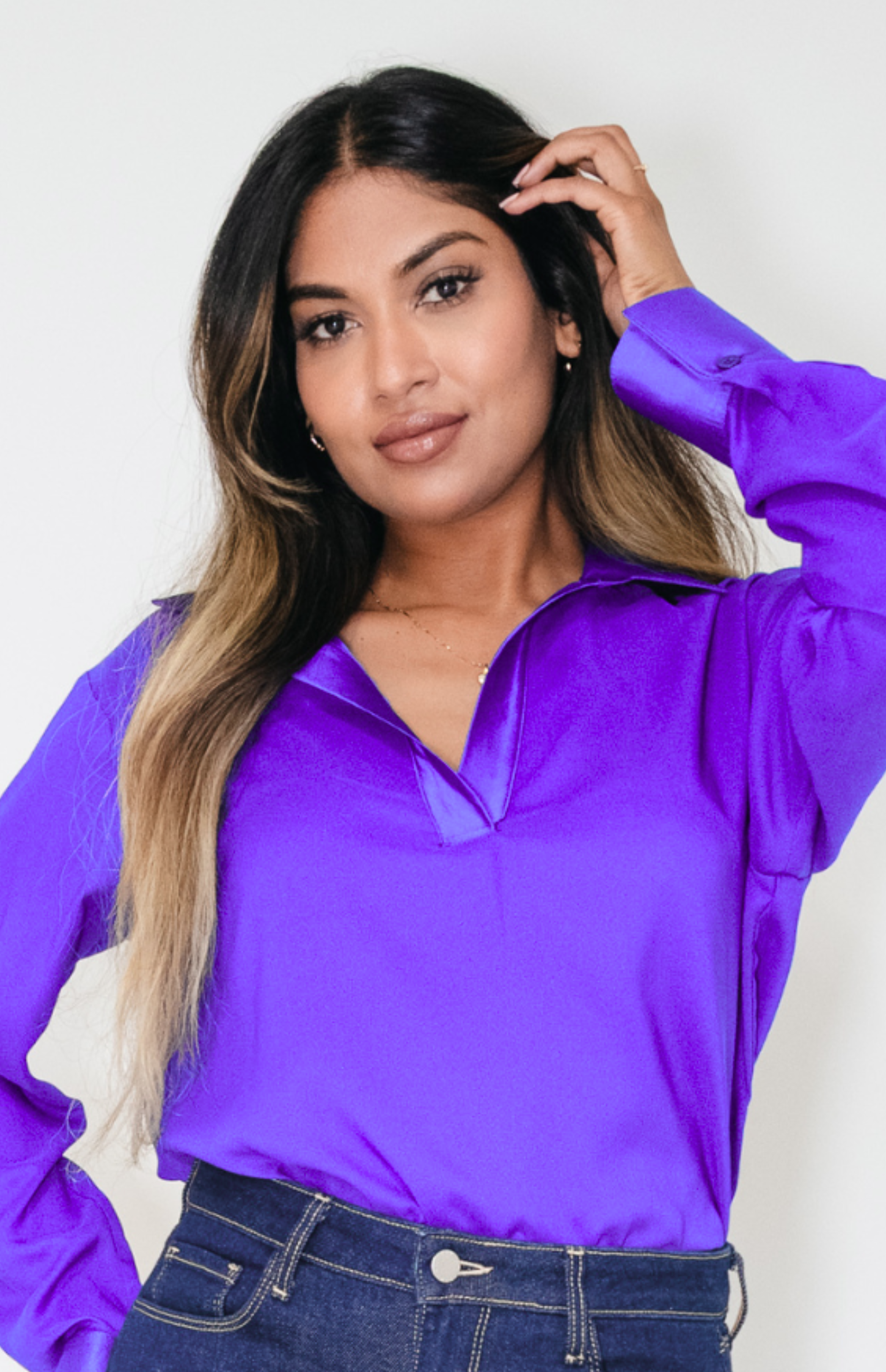 Bonnie Blouse in purple
