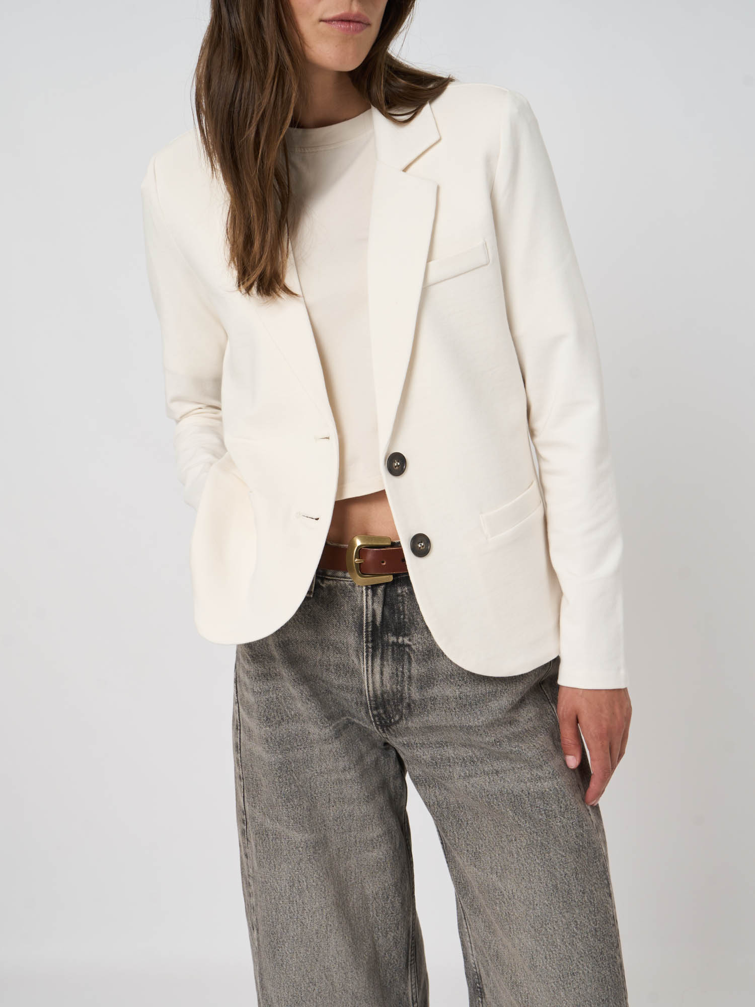 Katie Sweatshirt Blazer in ivory - coming spring'25 - Image 4