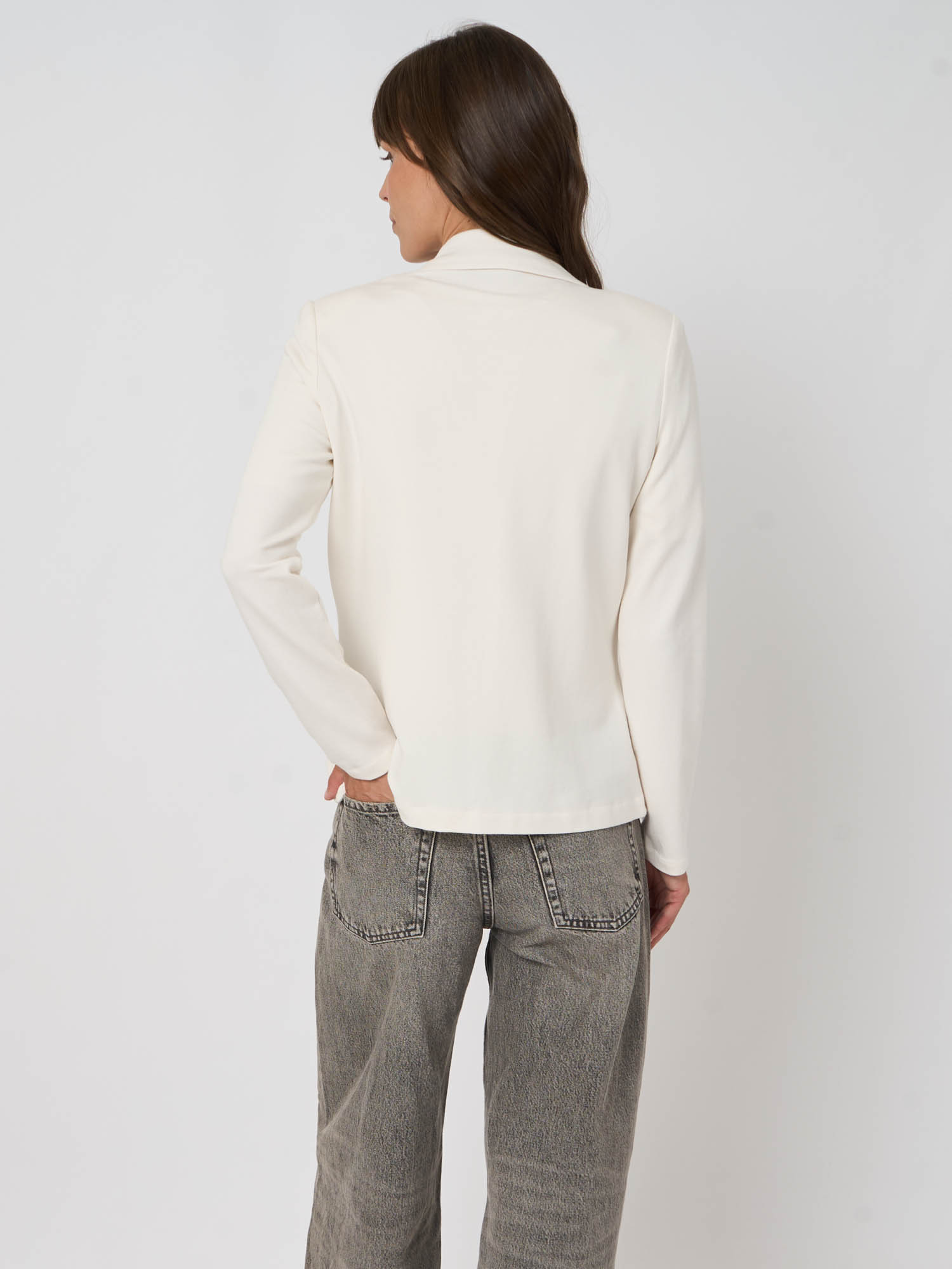 Katie Sweatshirt Blazer in ivory - coming spring'25 - Image 5