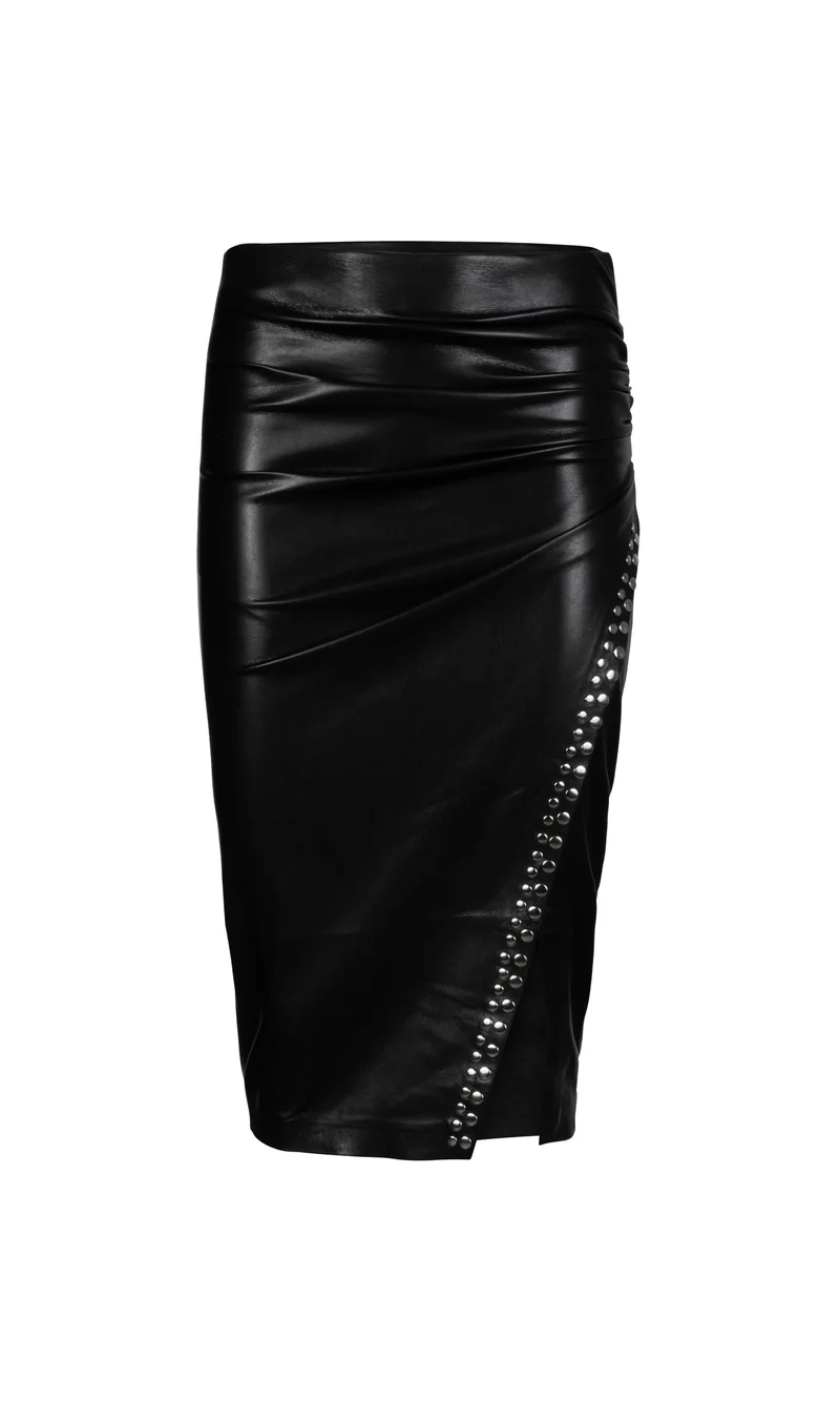 Regina Studded Vegan Skirt - COMING SOON - Image 2