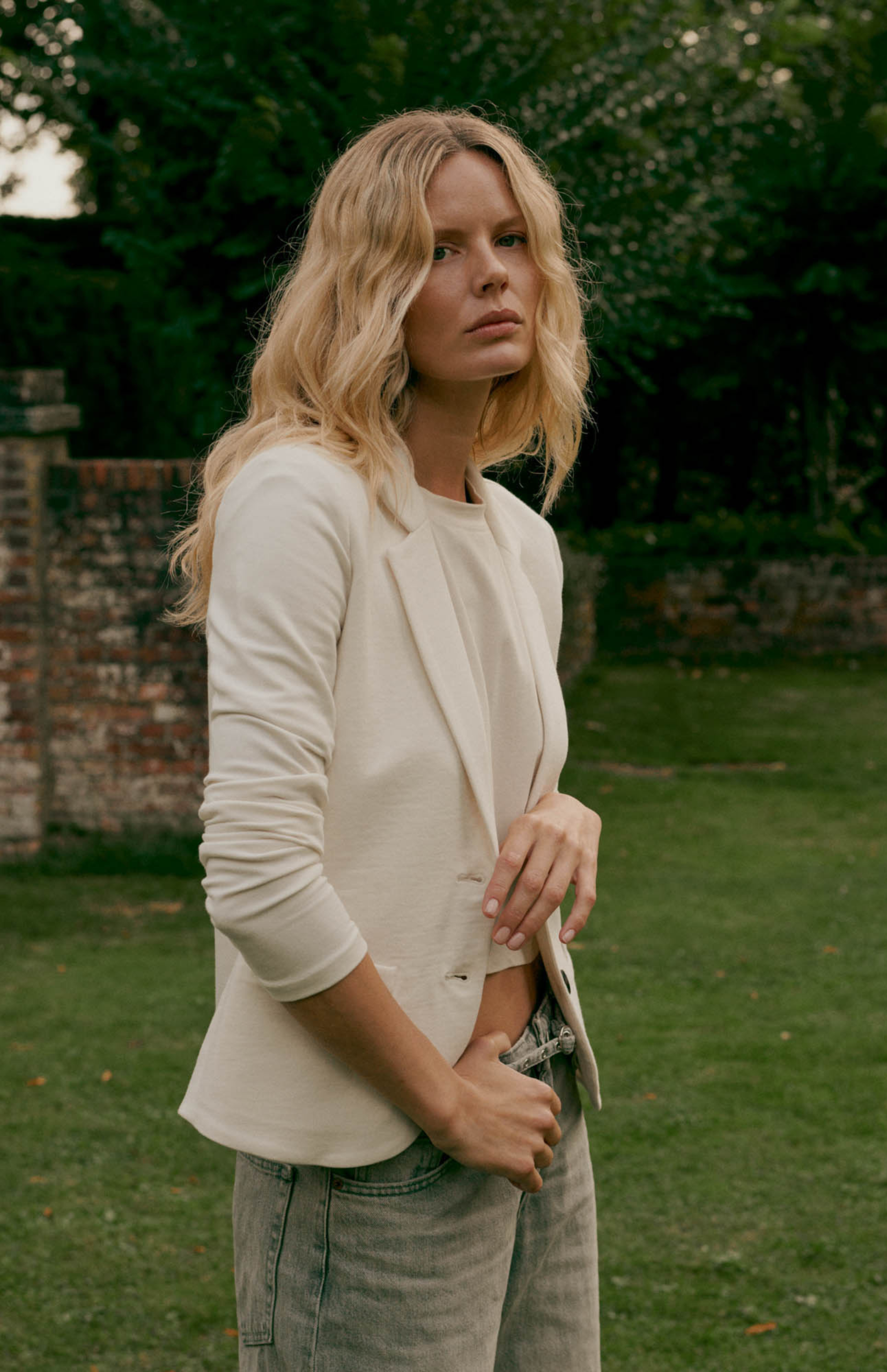 Katie Sweatshirt Blazer in ivory - coming spring'25