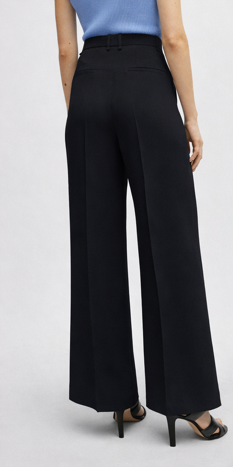 Ashley Wide Leg Trouser in black - Image 3