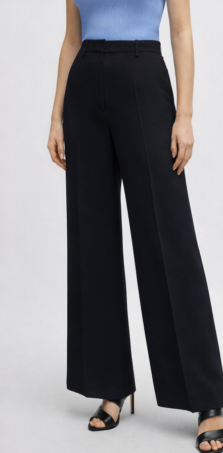 Ashley Wide Leg Trouser in black - Image 2