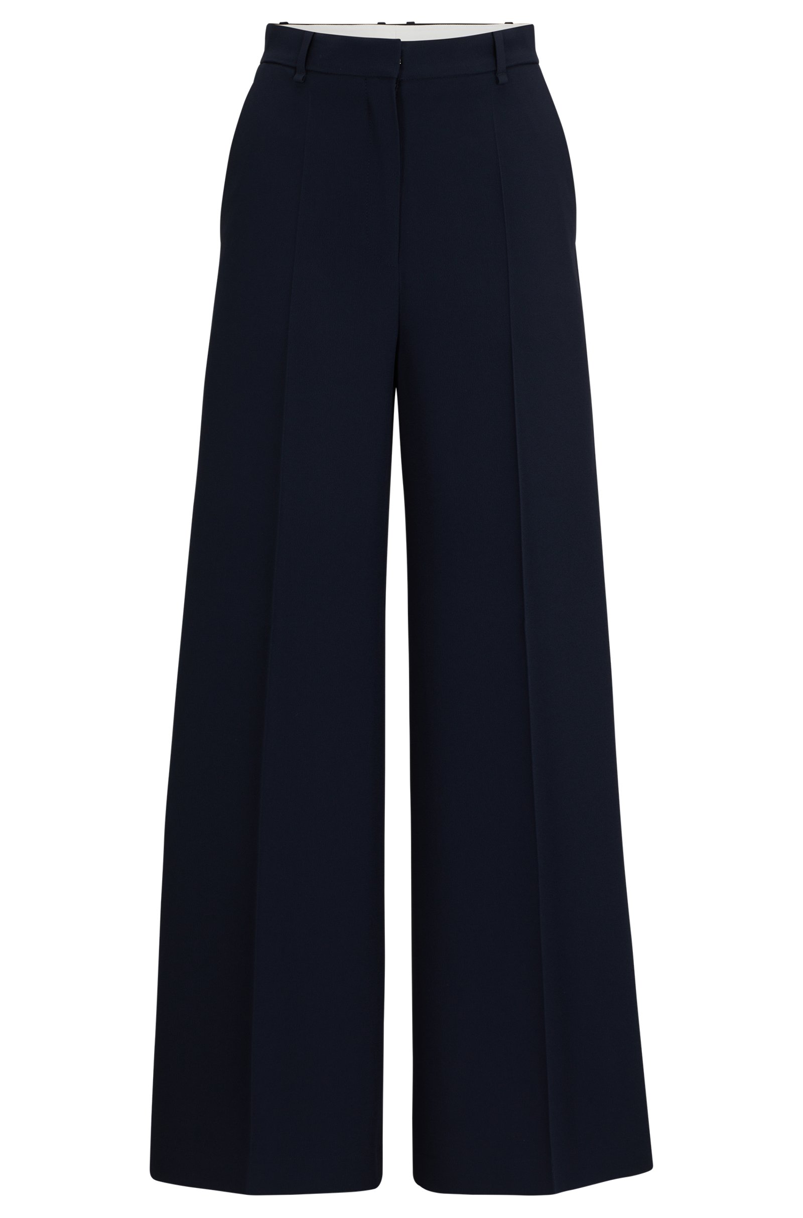 Ashley Wide Leg Trouser in navy - Image 2