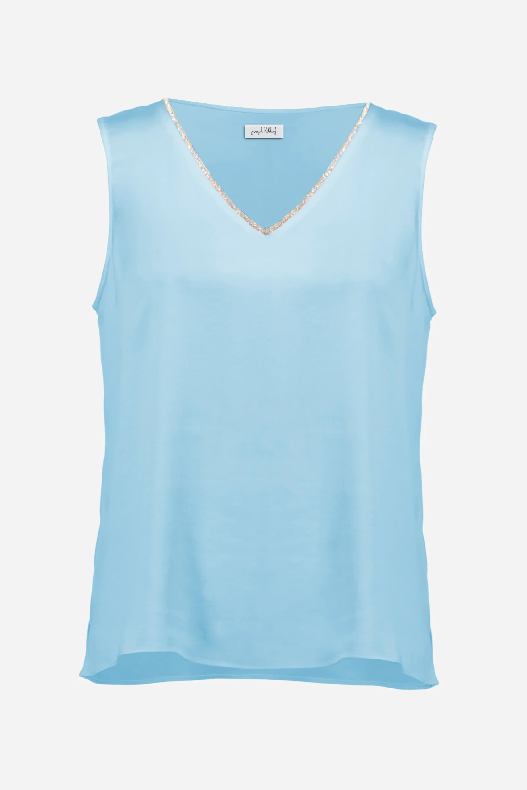 Brit Rhinestone Top in sky blue - Image 2