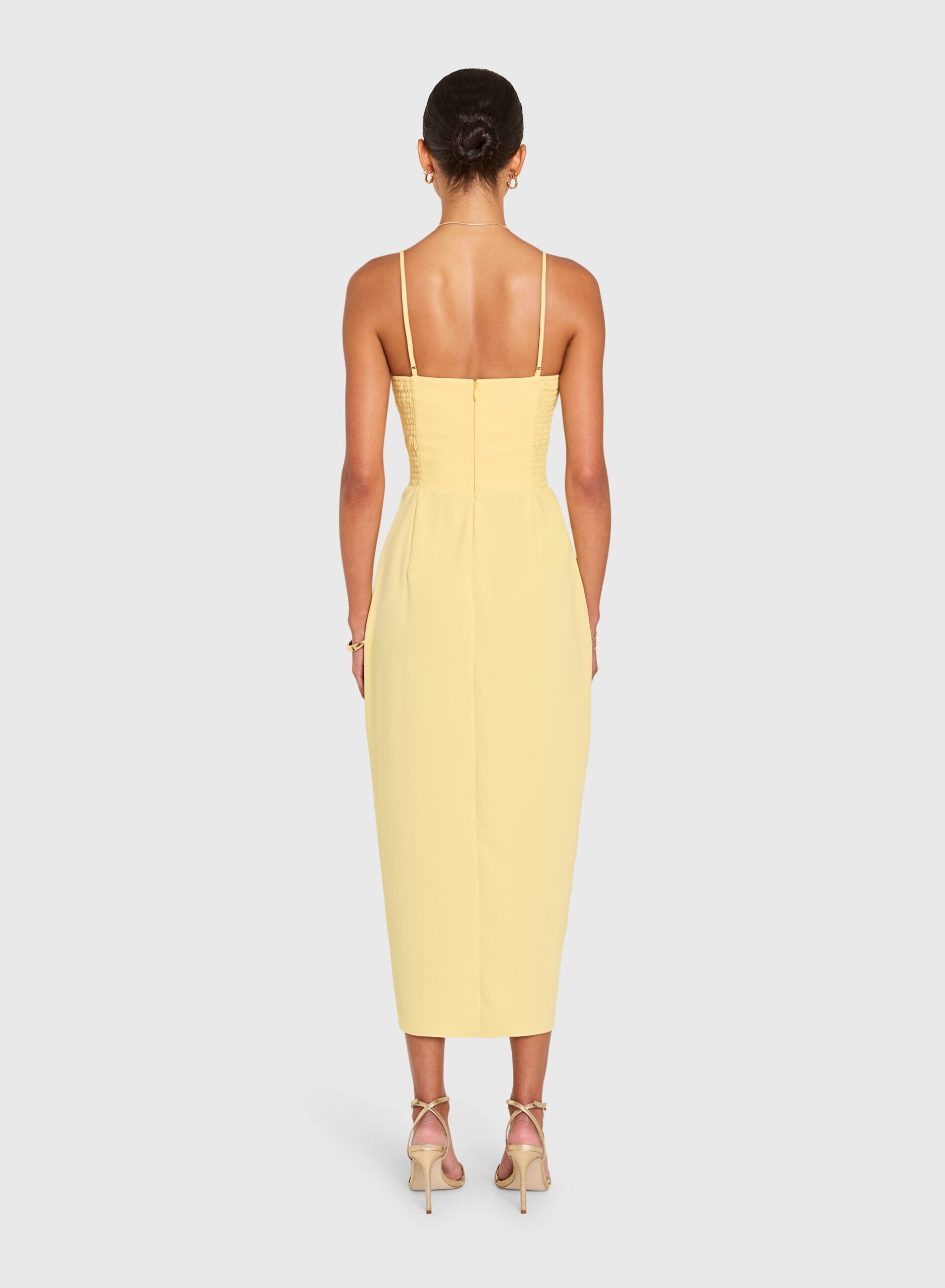 Lyra Midi Dress in Daffodil - Image 2