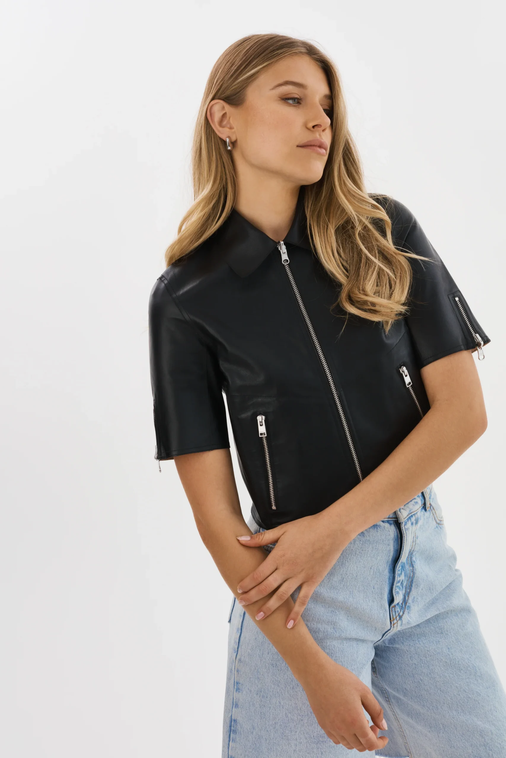 SEVANA Reversible Leather Jacket - Image 9