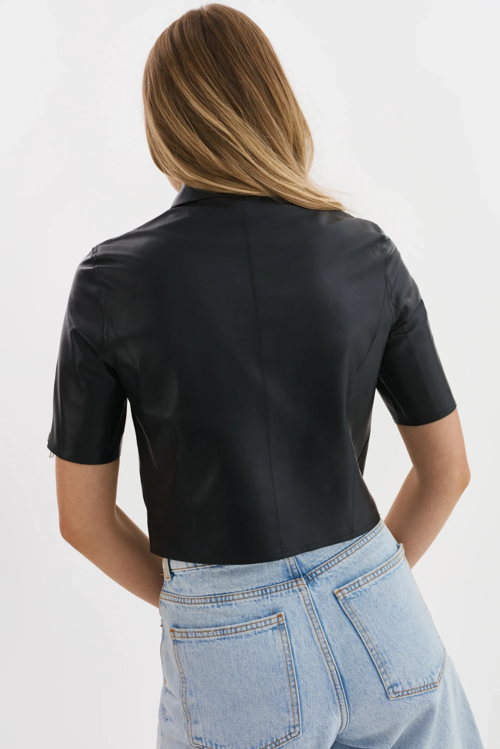 SEVANA Reversible Leather Jacket - Image 4