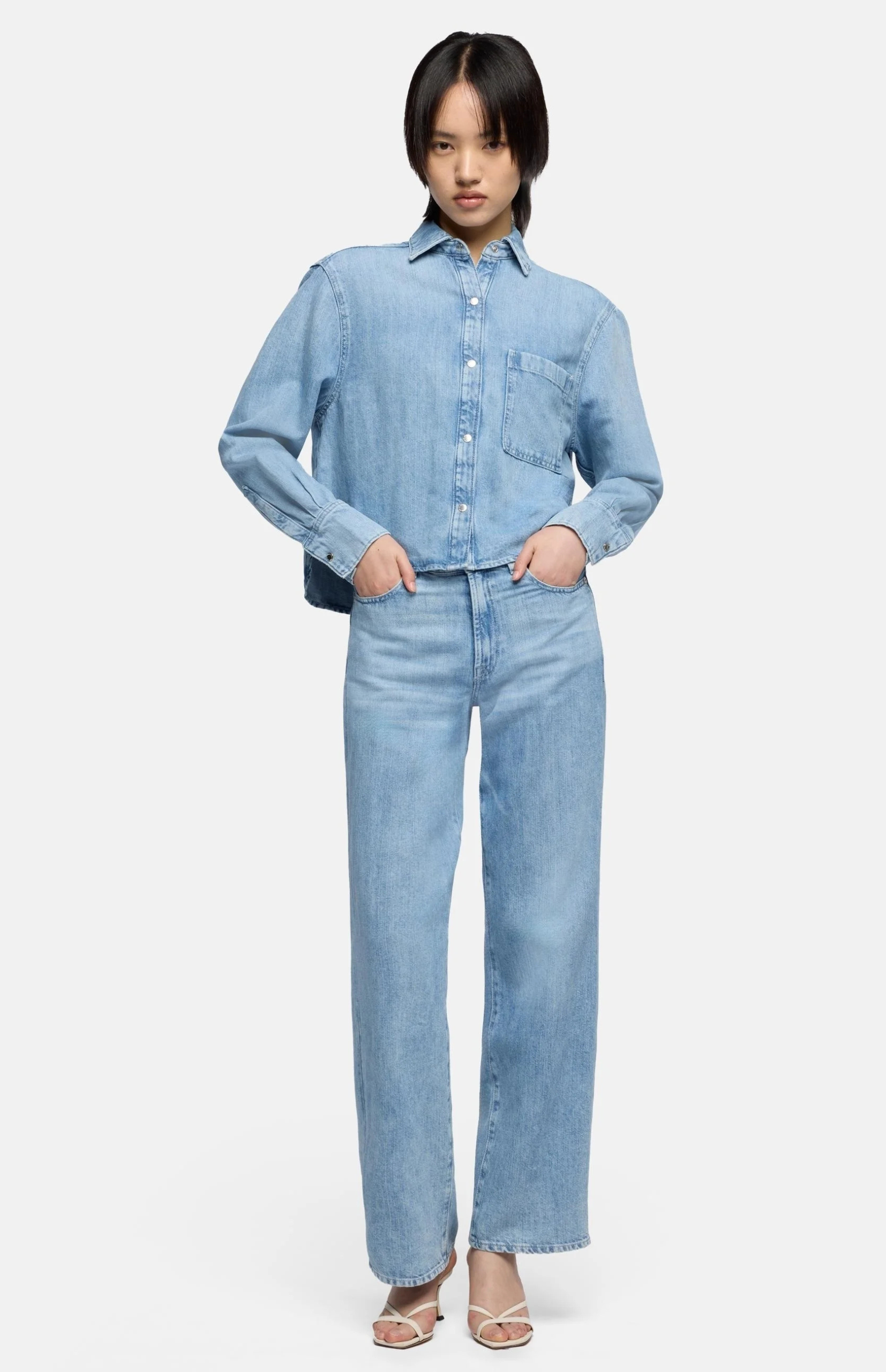 Ariana Stovepipe Straight Denim