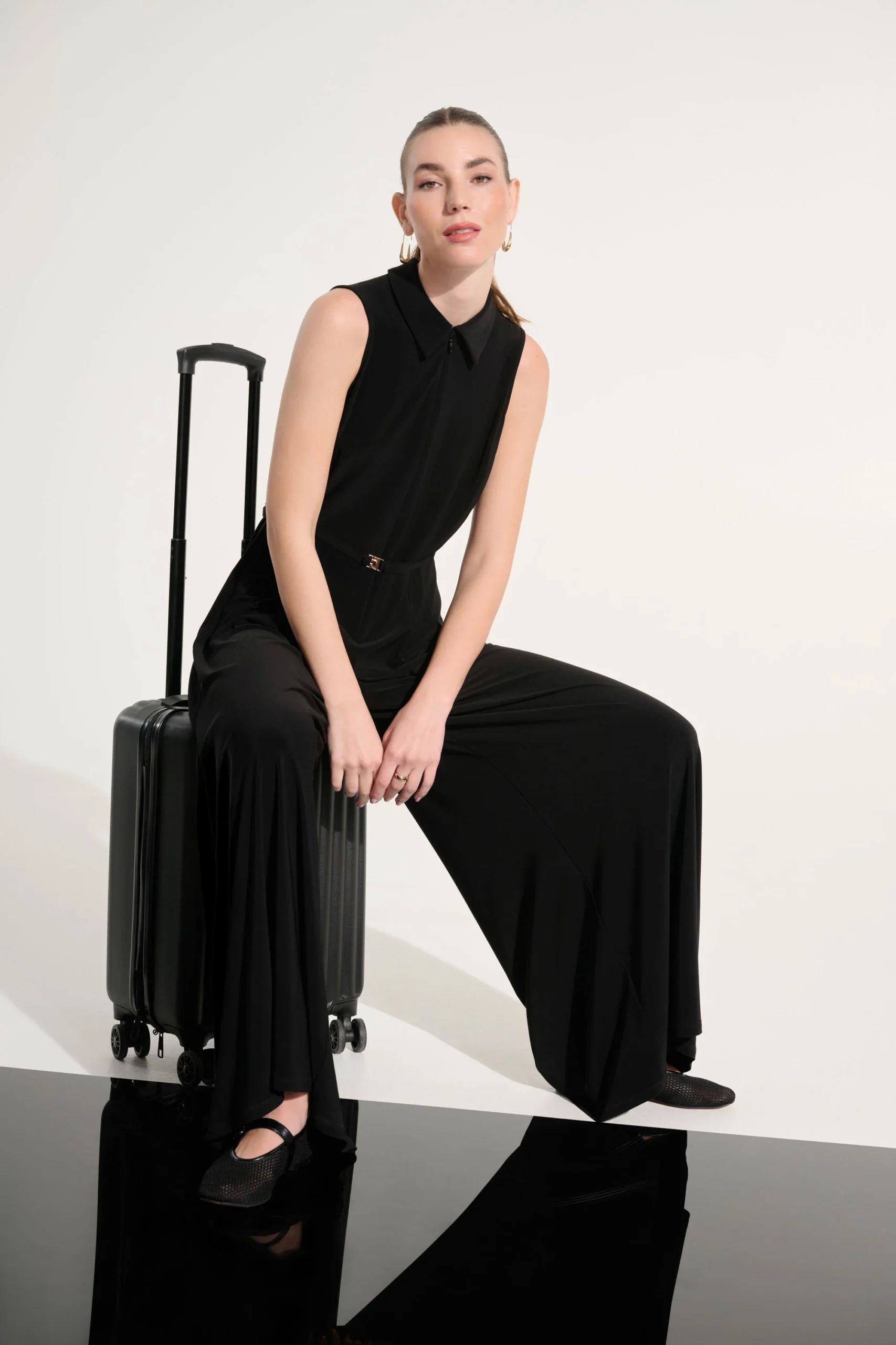 Webster Silky Knit Wide Leg Jumpsuit - Image 3