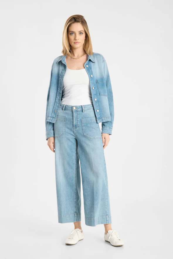 Miru 6/8 Pant in used blue - Image 2