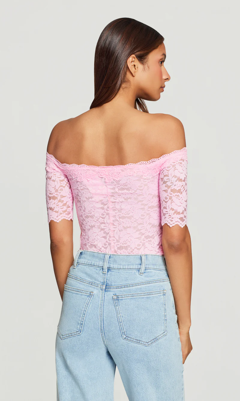 Kovi Lace Off Shoulder Top - Image 4