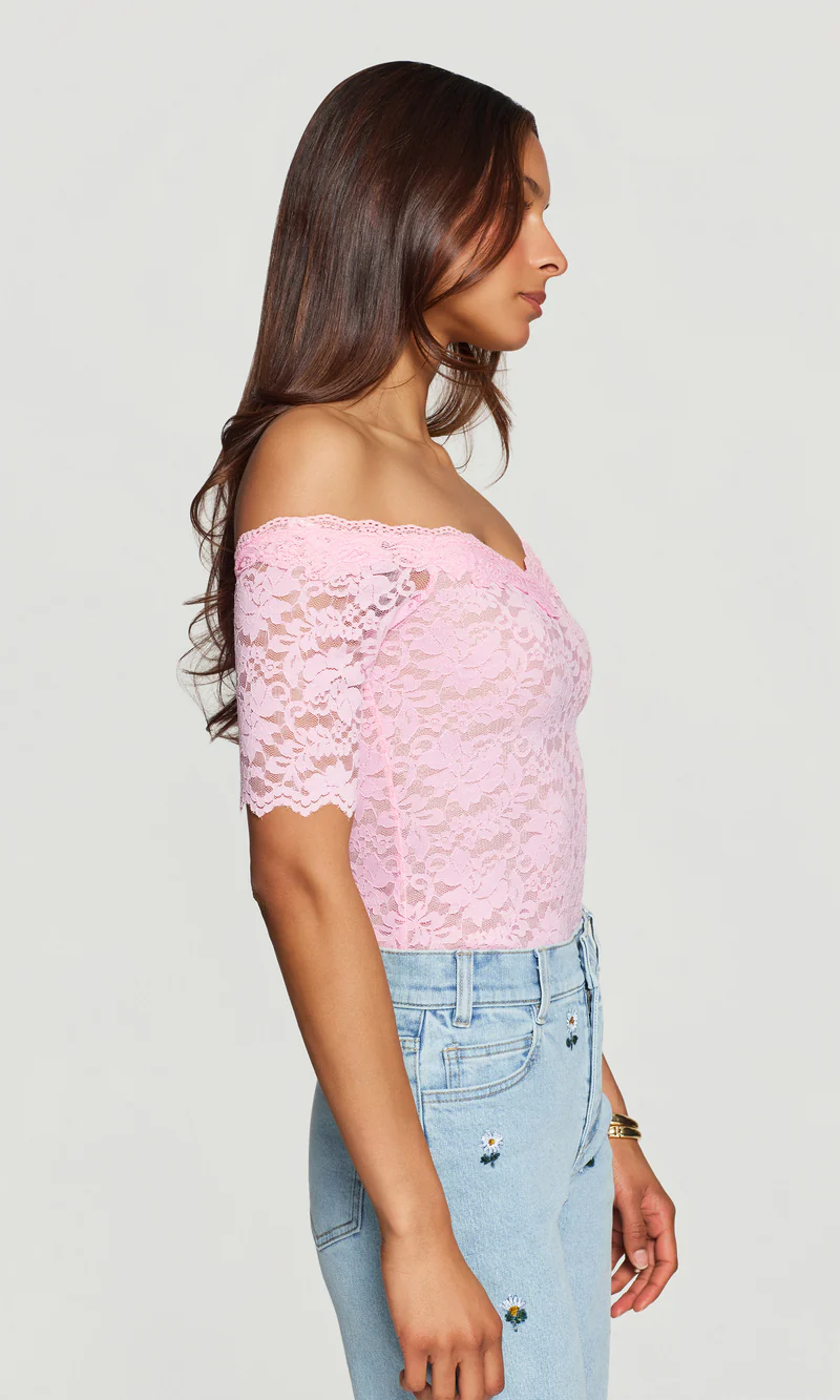 Kovi Lace Off Shoulder Top - Image 2