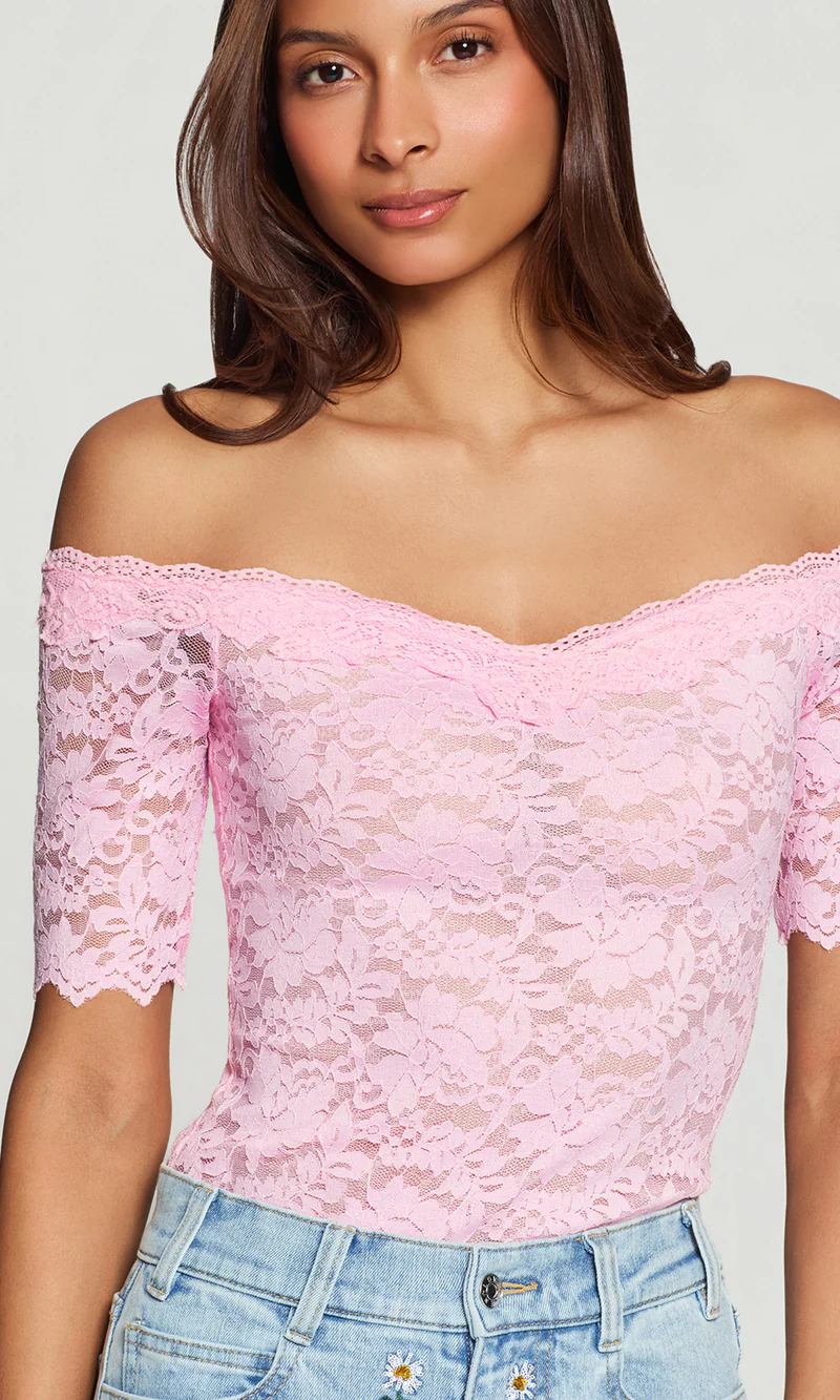 Kovi Lace Off Shoulder Top - Image 5