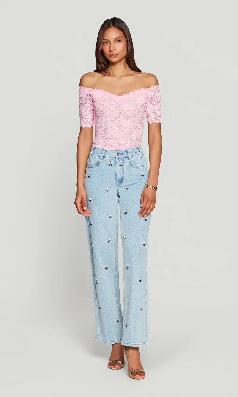 Kovi Lace Off Shoulder Top - Image 3