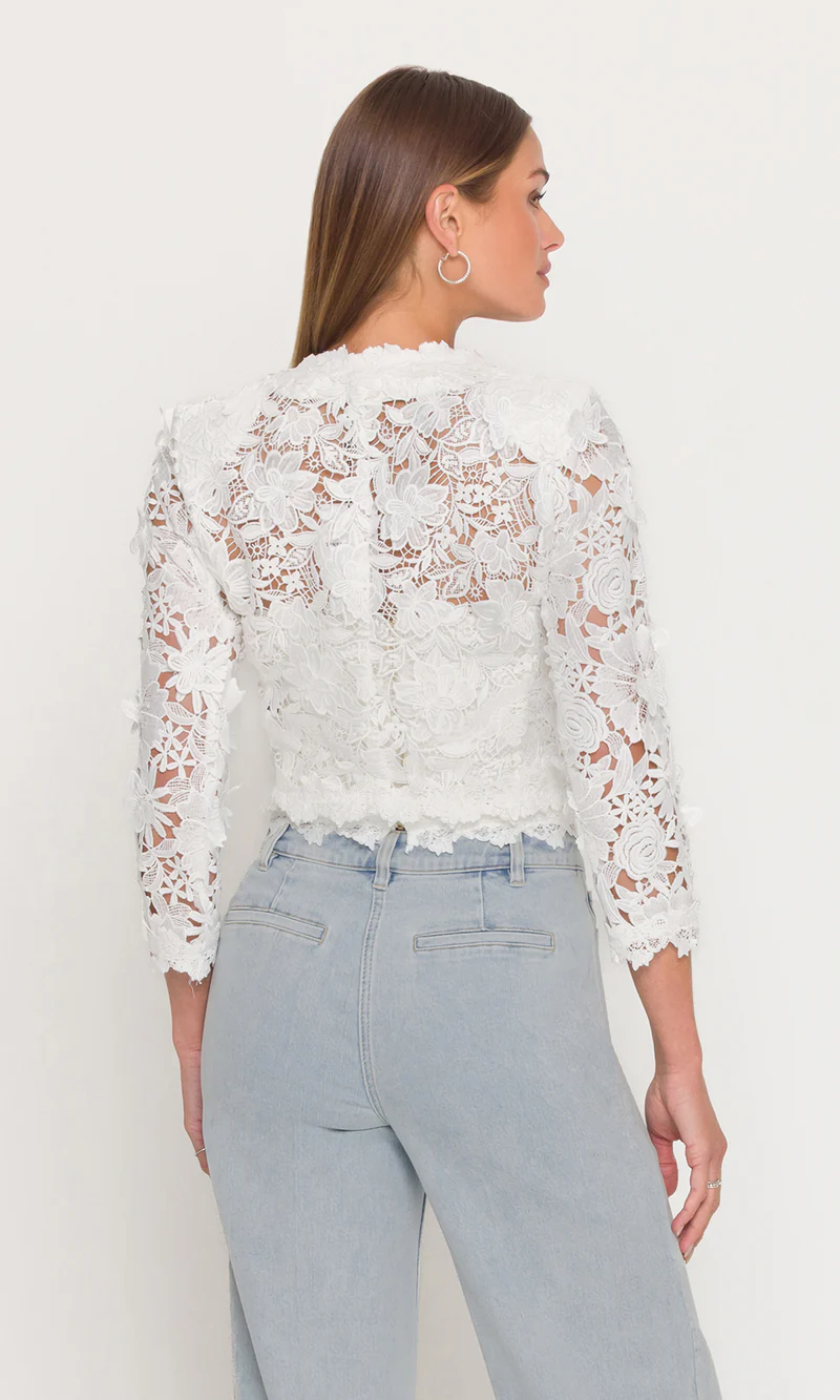 Myra 3D Butterfly Lace Jacket - Image 4