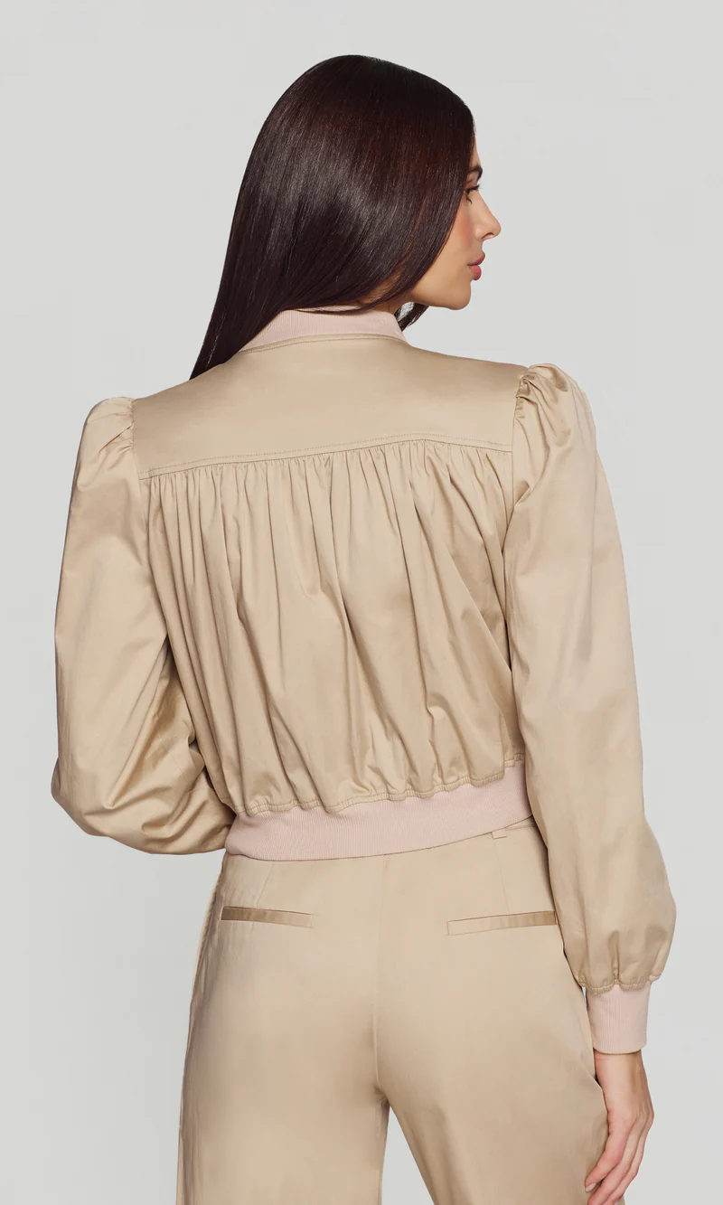 Sariah Cotton Sateen Bomber - Image 4