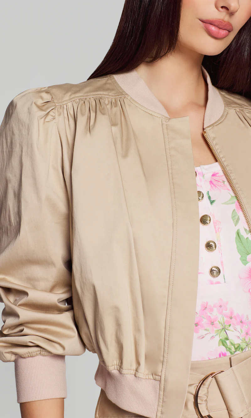 Sariah Cotton Sateen Bomber - Image 5