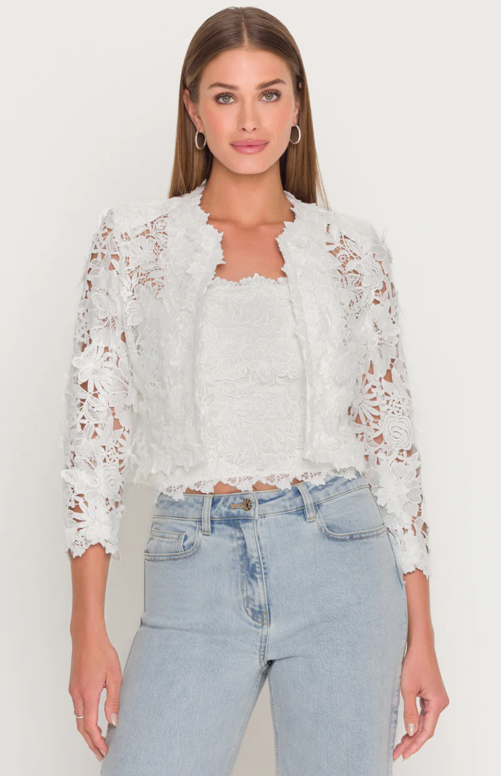 Myra 3D Butterfly Lace Jacket