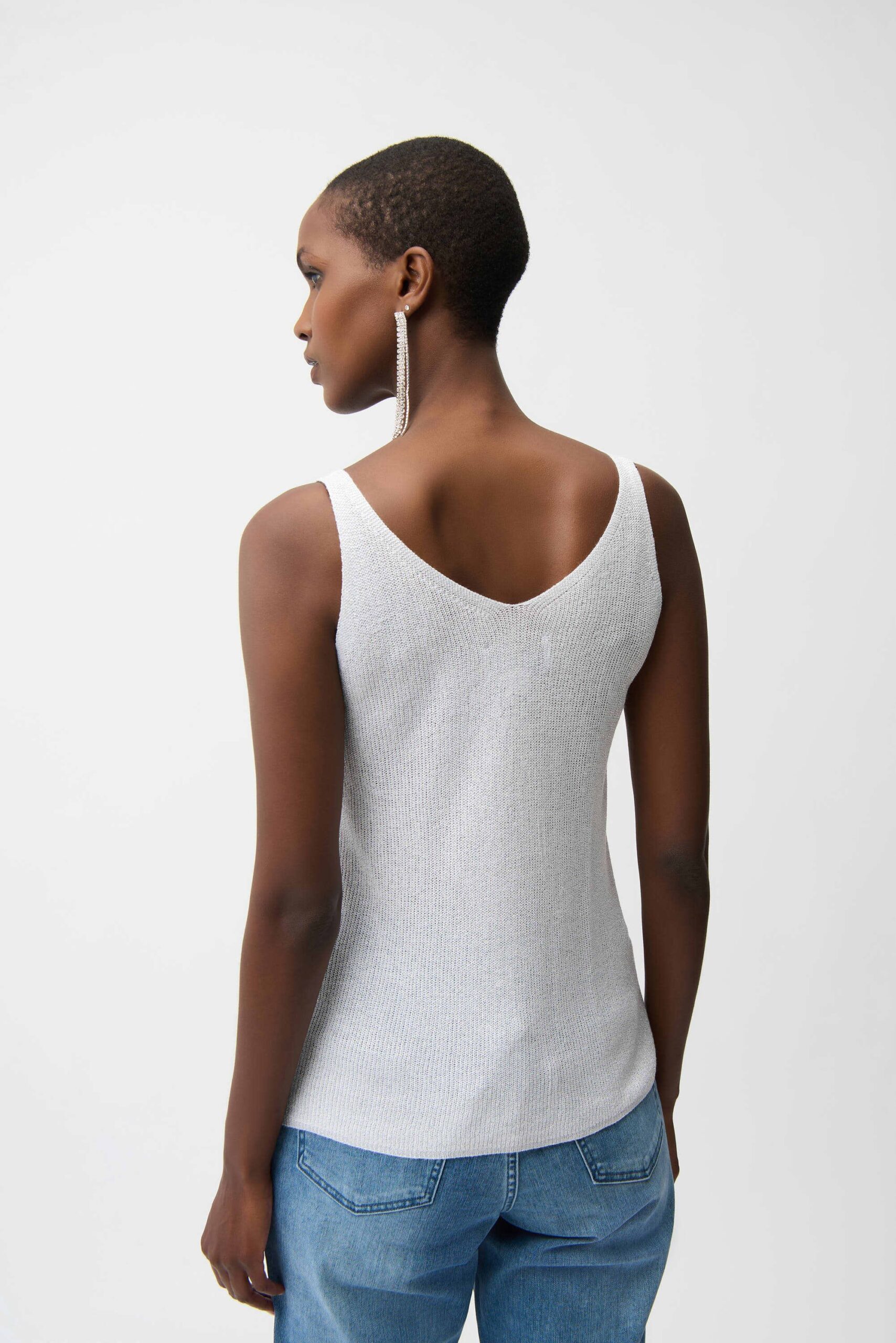 Milly Metallic Tank in vanilla - Image 2