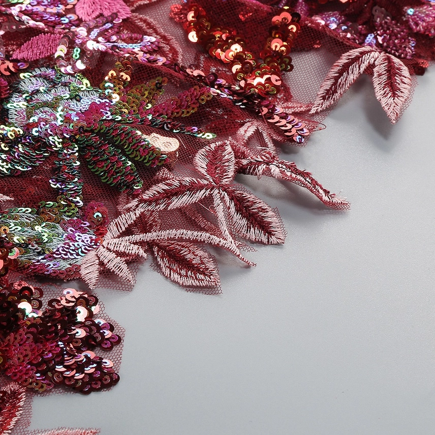 Danity Embroidered Sequin Dress - Image 4
