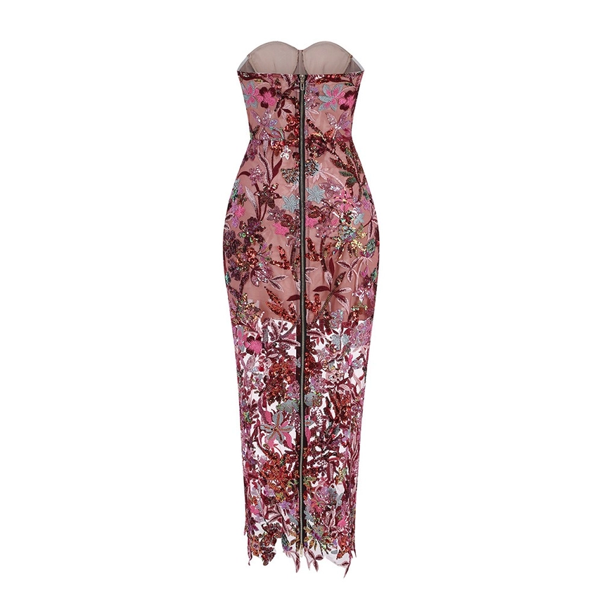 Danity Embroidered Sequin Dress - Image 2