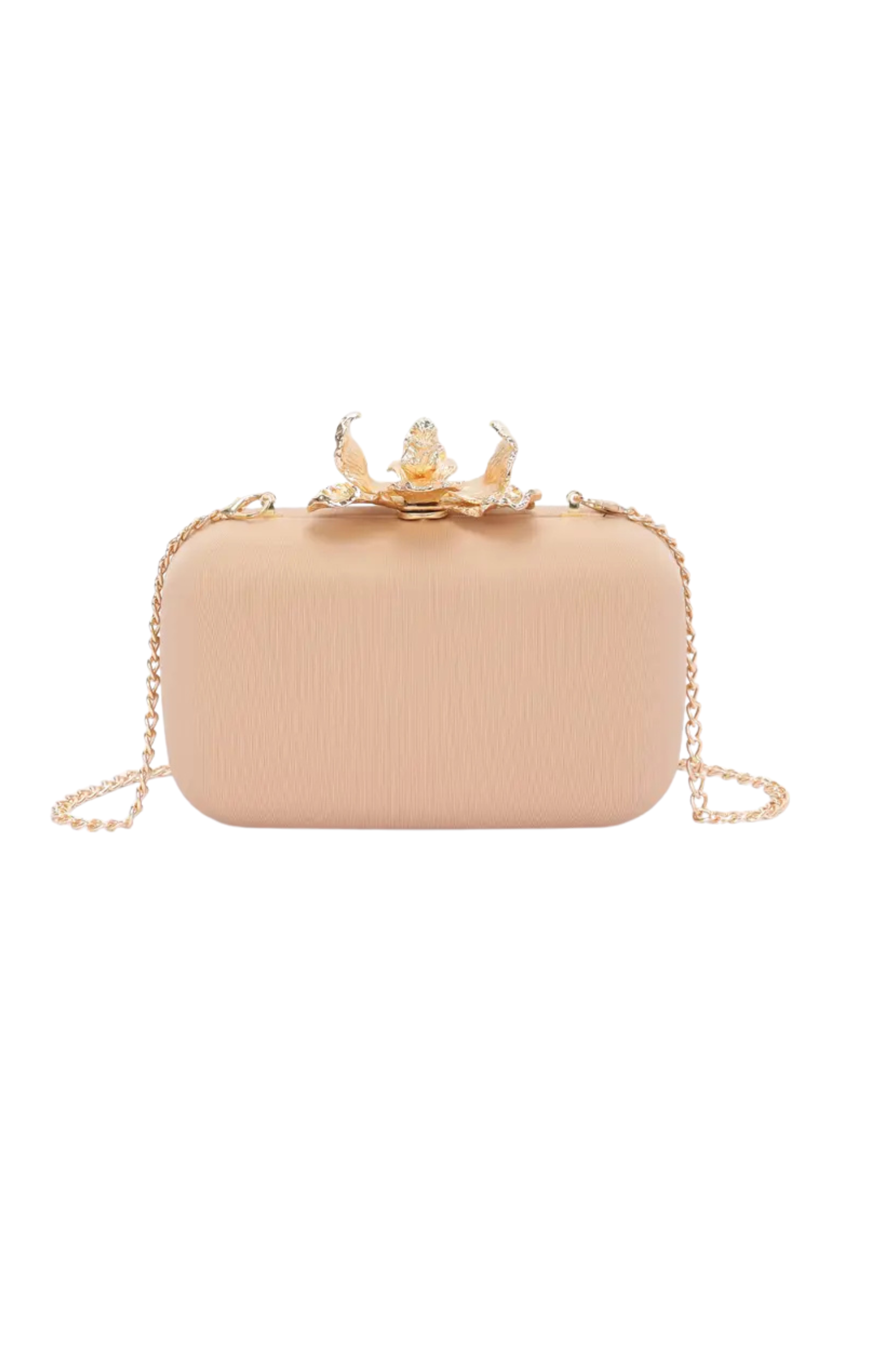 Annie Flower Satin Clutch