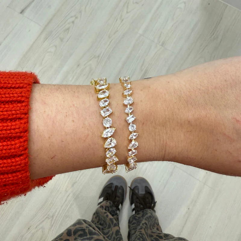 Pamela Tennis Bracelet Silver