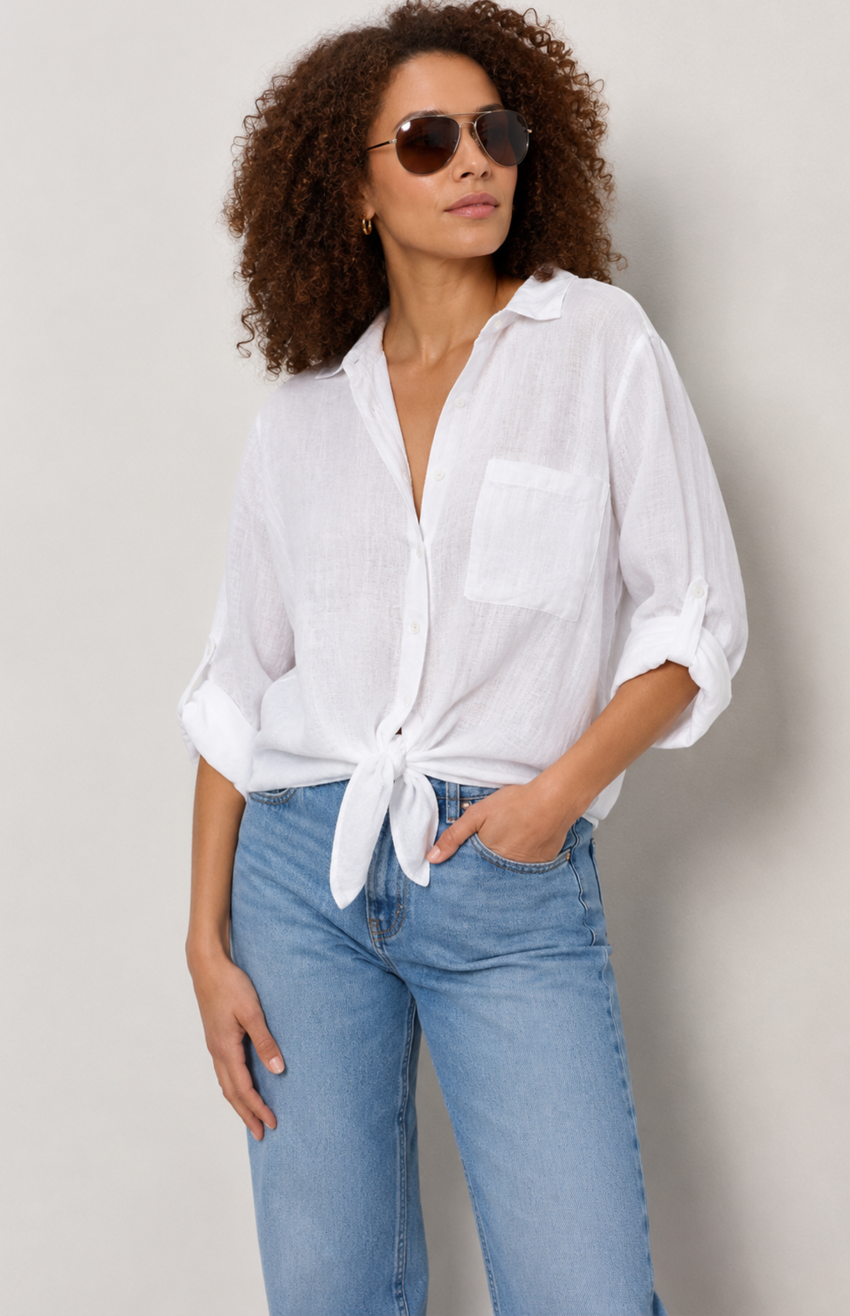 Nia Linen Top