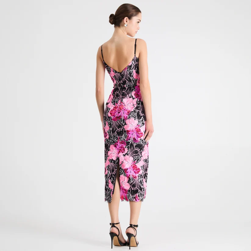 EMILIA SEQUIN FLORAL GOWN